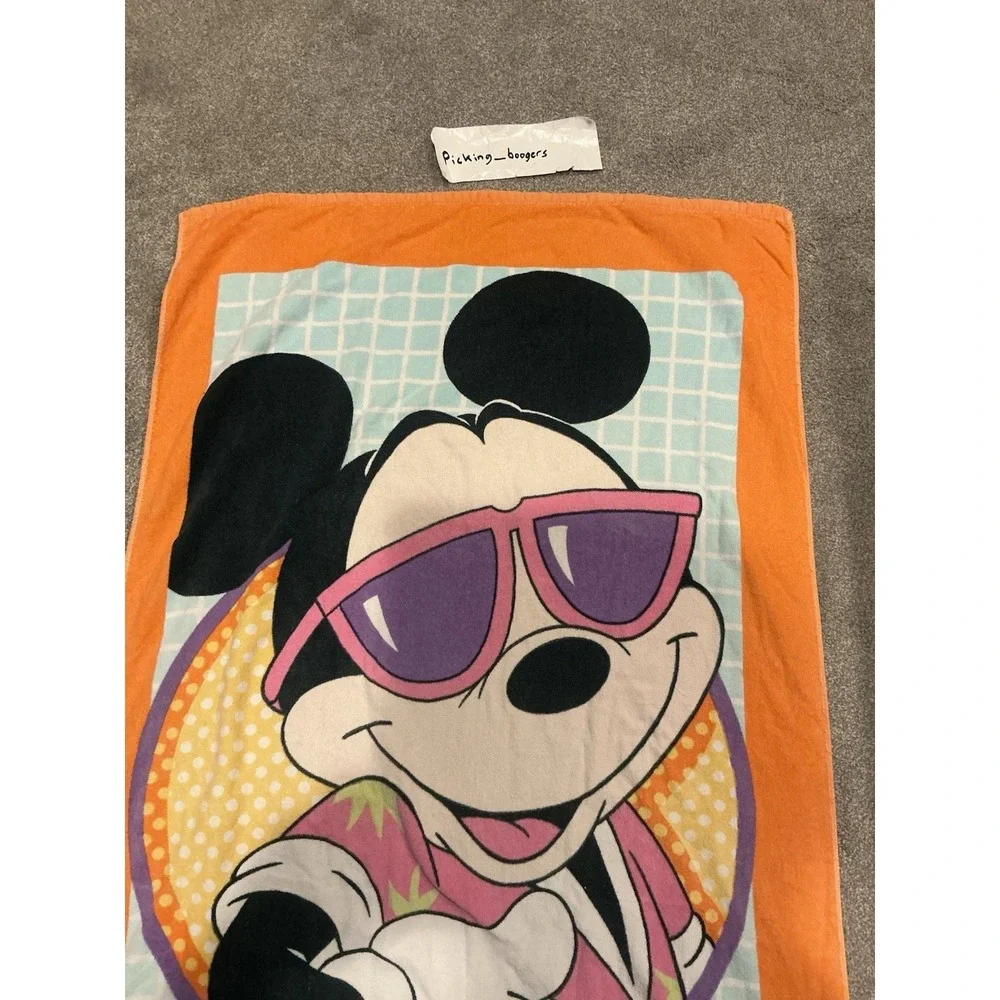 Vintage Franco Walt Disney Cool Mickey Mouse Beach Towel 56